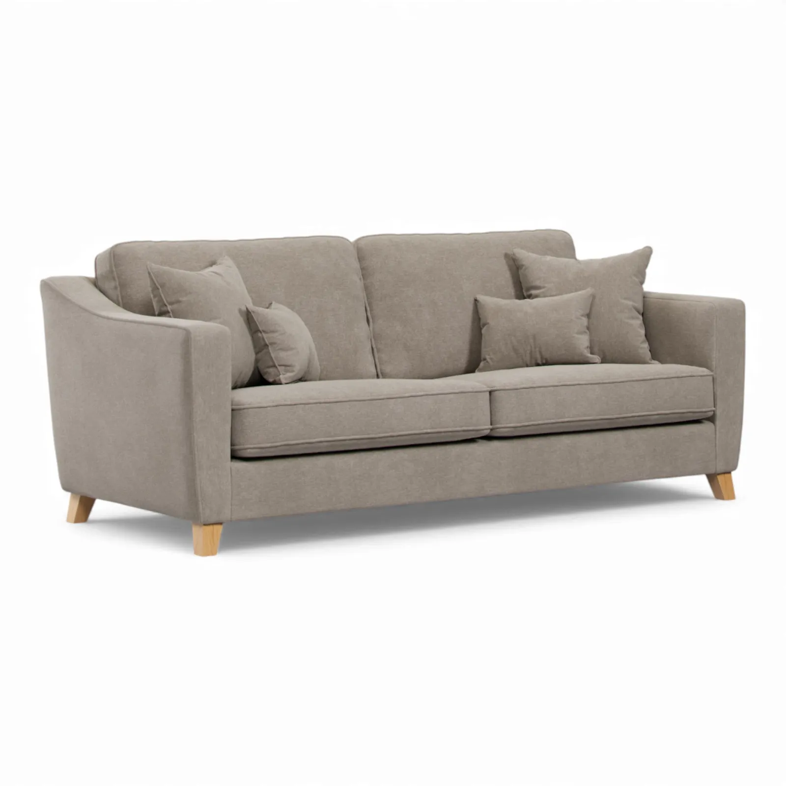 The Great Sofa Company Jackson 4 Seater Chenille Sofa in Stone 2