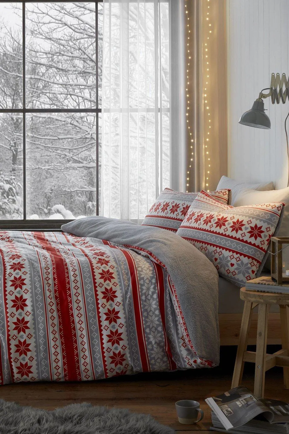 So Soft Velvet Touch Fairisle King Duvet Set