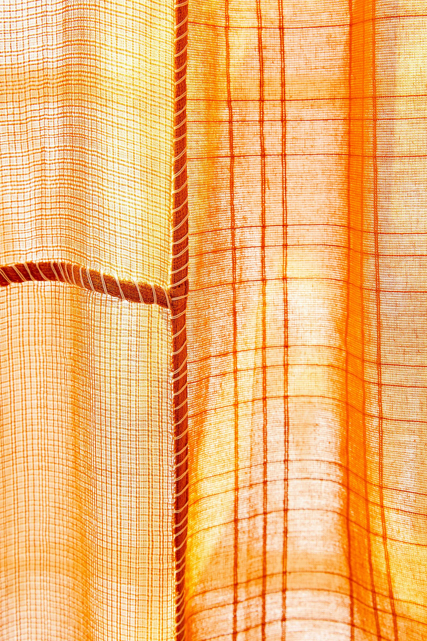Honey Chloe Patch Curtain - Orange 4