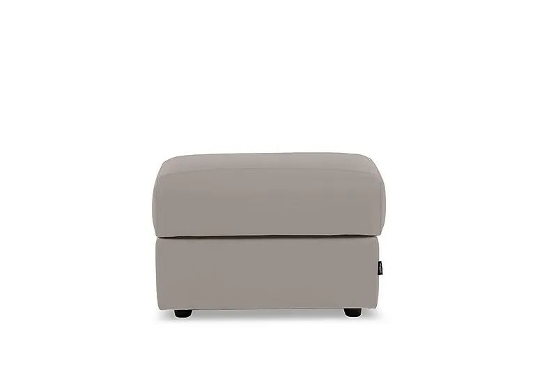 Marconi Rectangular Leather Storage Footstool
