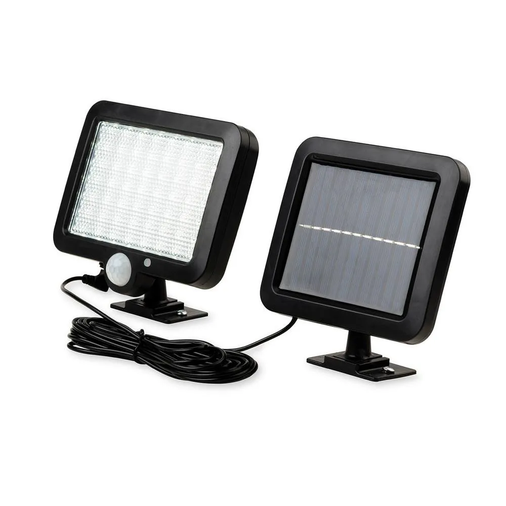 Netlighting Sonic LED Solar Security Wall Light with PIR Black IP44