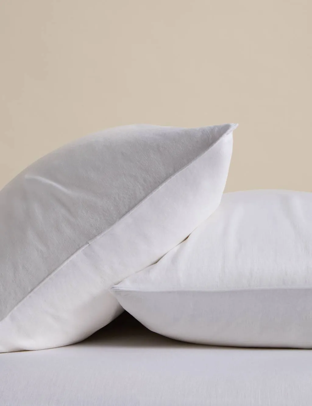 M&S 2 Pack Pure Linen 190gsm Pillowcases White