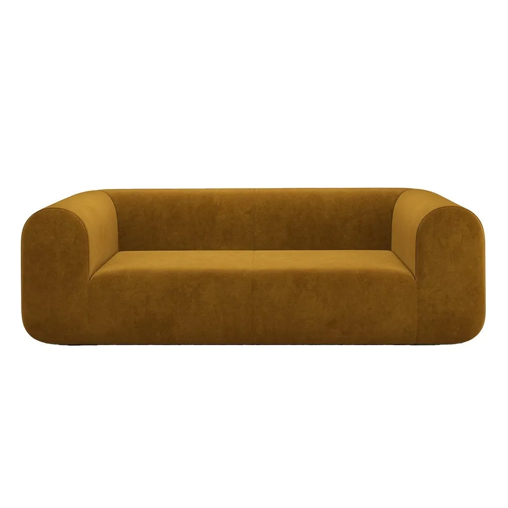 Tom Dixon Plump 2.5 Seater Sofa Config 1 Royal 132 Black Legs 2