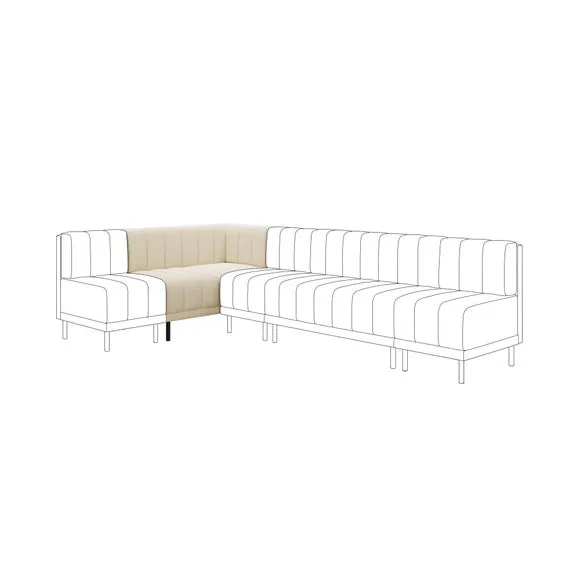 Amali Corner Dining Bench, Boucle 1