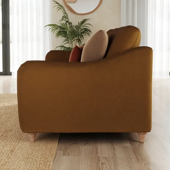 Hattie Matte Plush Velvet 2 Seater Sofa 2