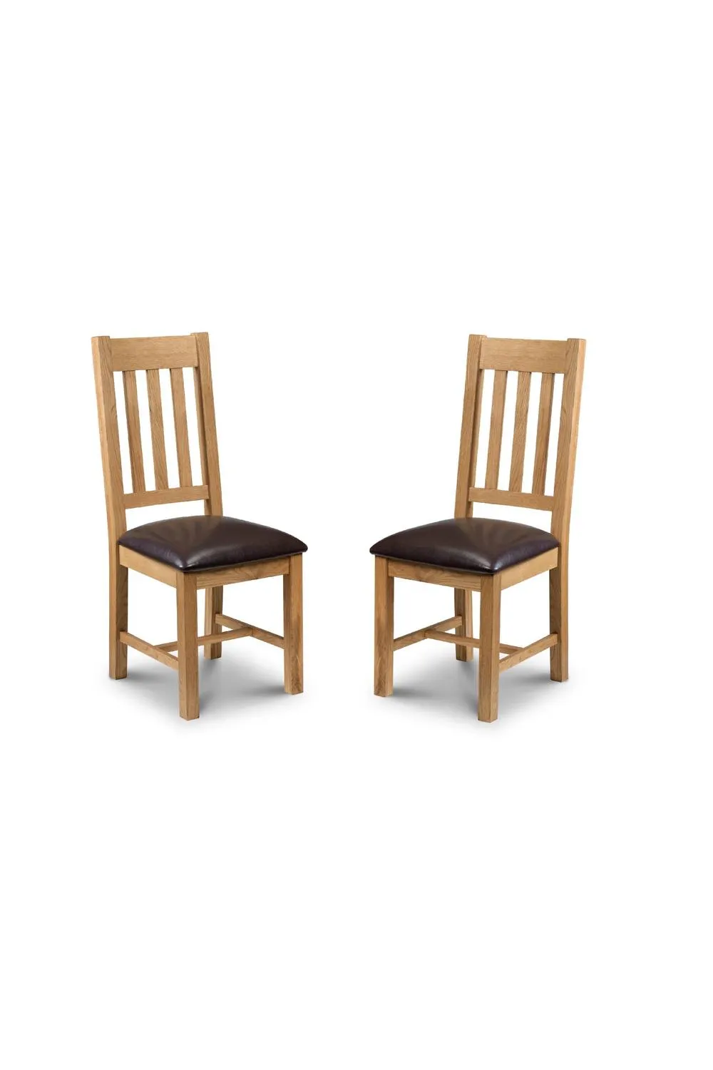 Julian Bowen Alassio Spindle Back Dining Chair (Set of 2) in Natural 3
