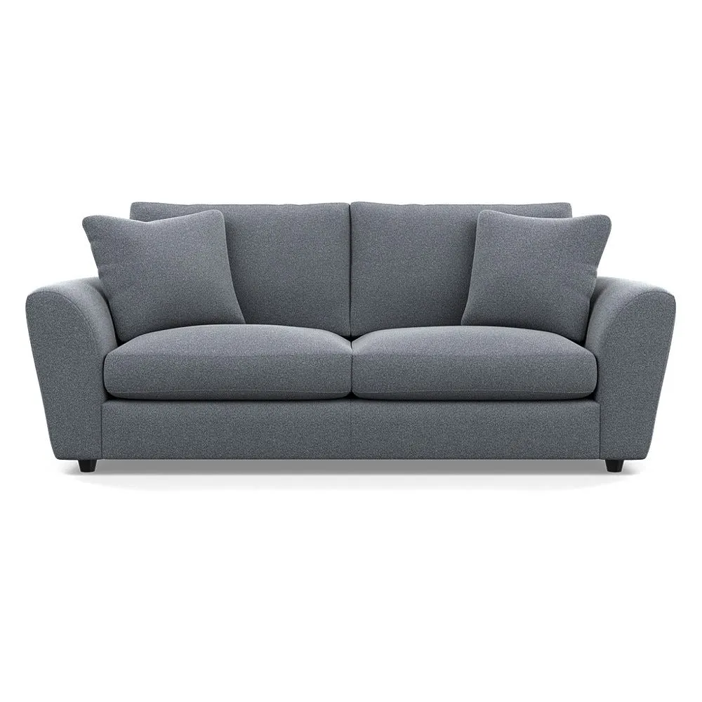 Heal's Snooze 4 Seater Sofa Boucle Steel Black Feet