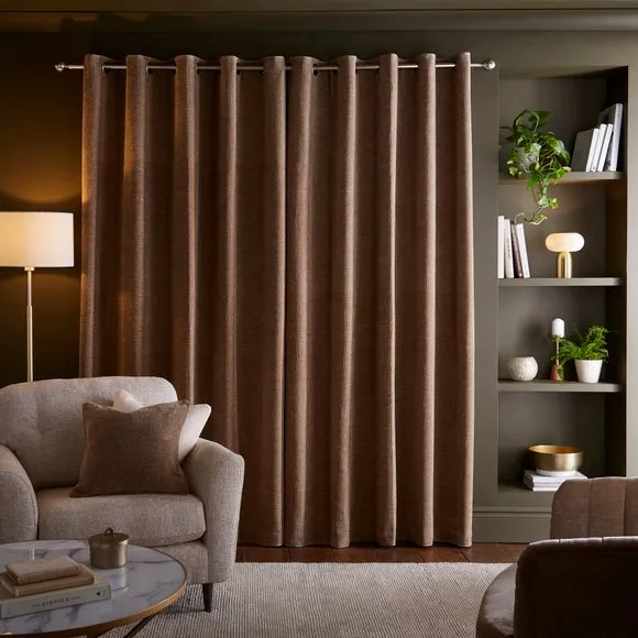 Luxe Textured Chenille Eyelet Curtains 4