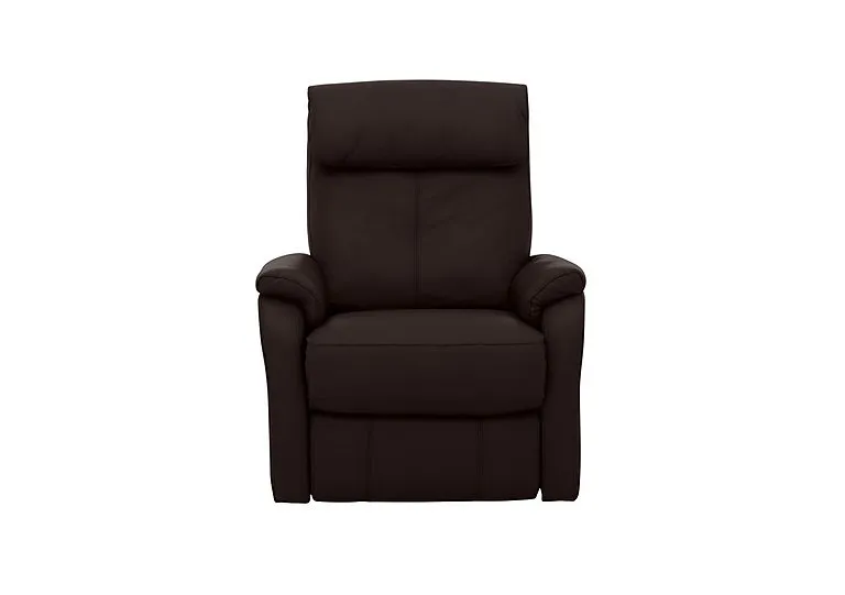 Rowan Leather Swivel Rocker Recliner Armchair - Dark Chocolate
