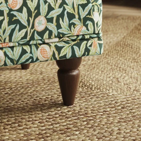 Jolene William Morris Bird & Pomegranate Print Velvet Footstool 4