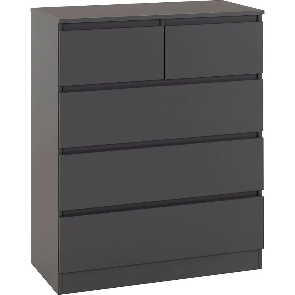 Seconique Malvern 3+2 Drawer Chest - Grey 2