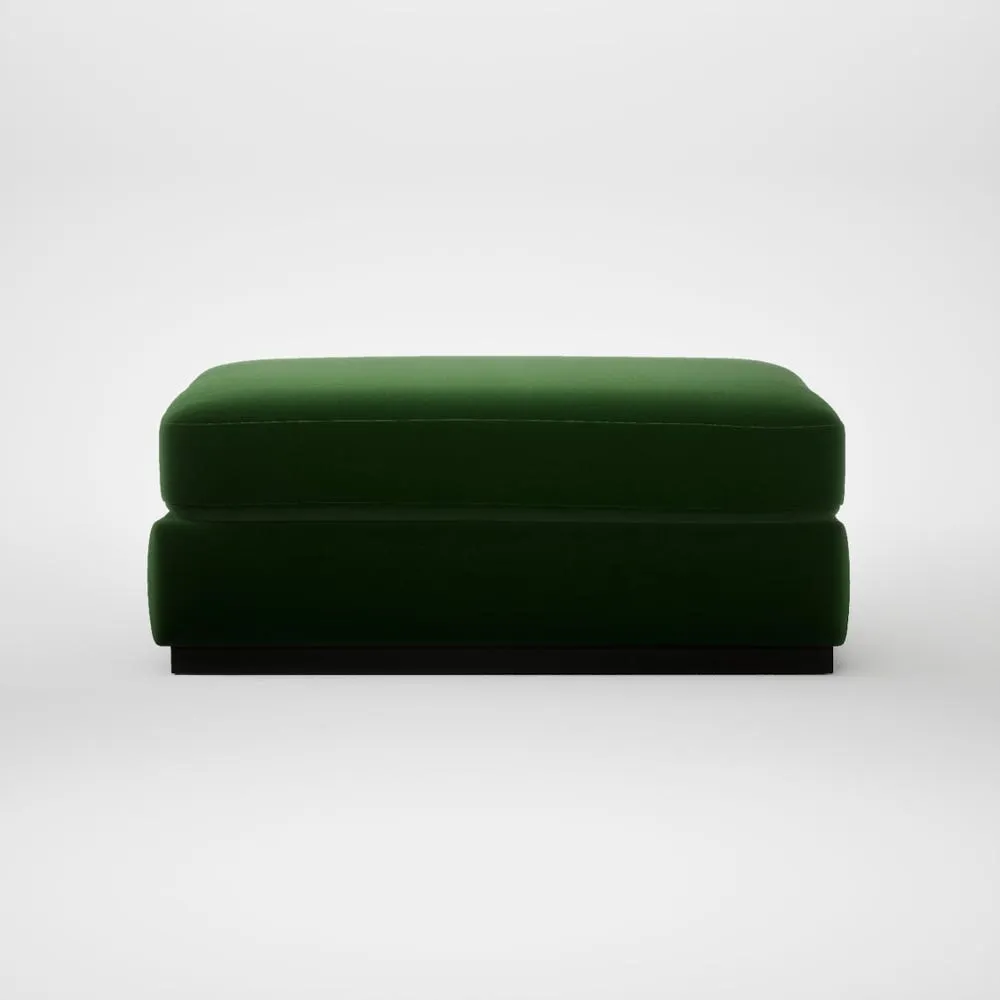 Heal's Trento Ottoman Smart Velvet Forest 2