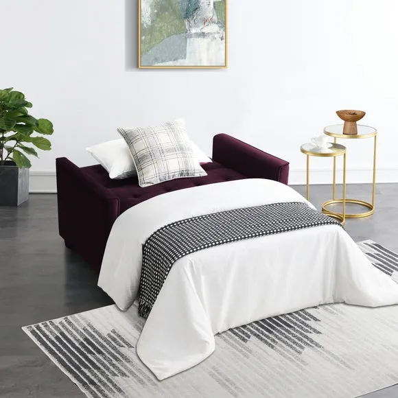 Summer Velvet 2 Seater Sofa Bed 3
