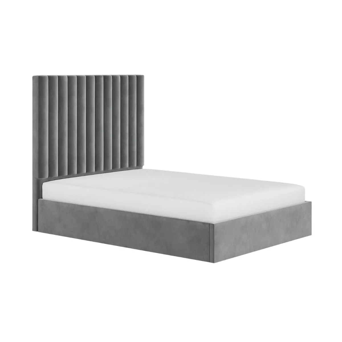 Flair Everley Fabric Ottoman Bed in Grey 5