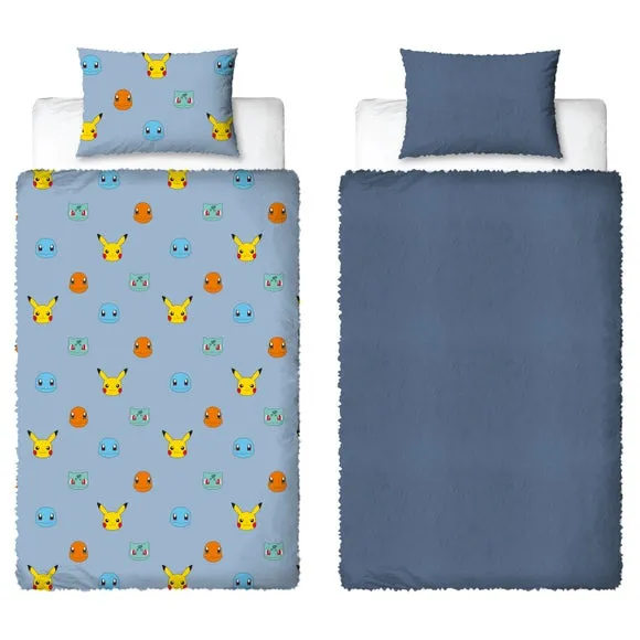 Pokemon Snuggle Fleece Duvet Cover & Pillowcase Set 6
