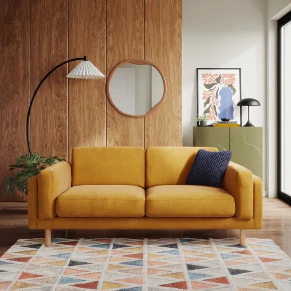 Newton Luxe Chenille 3 Seater Sofa 1