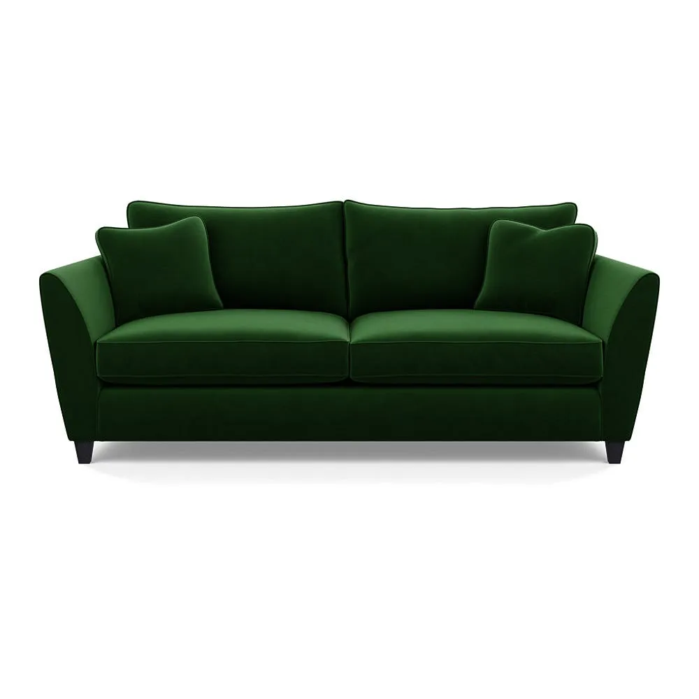 Heal's Torino 4 Seater Sofa Smart Velvet Forest Black Feet 1