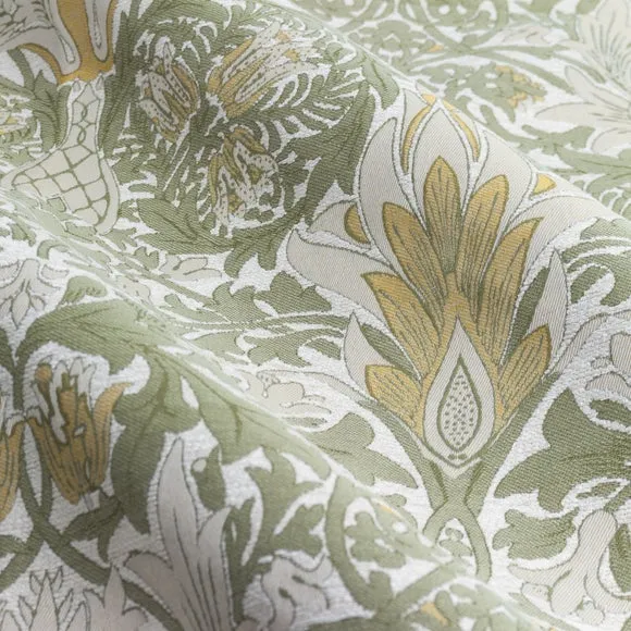 Morris & Co. Snakeshead Jacquard Pencil Pleat Curtains 2