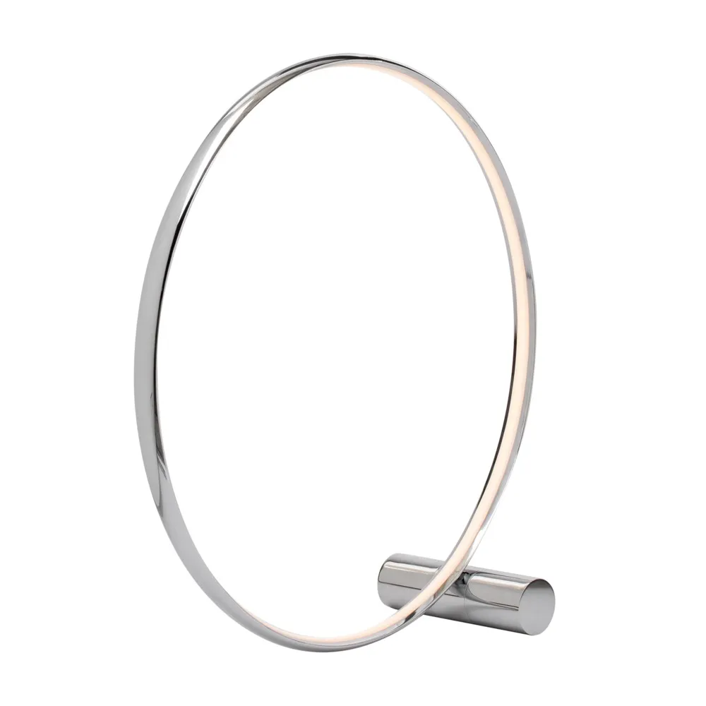 Sola LED Ring Floor Lamp, Chrome 1