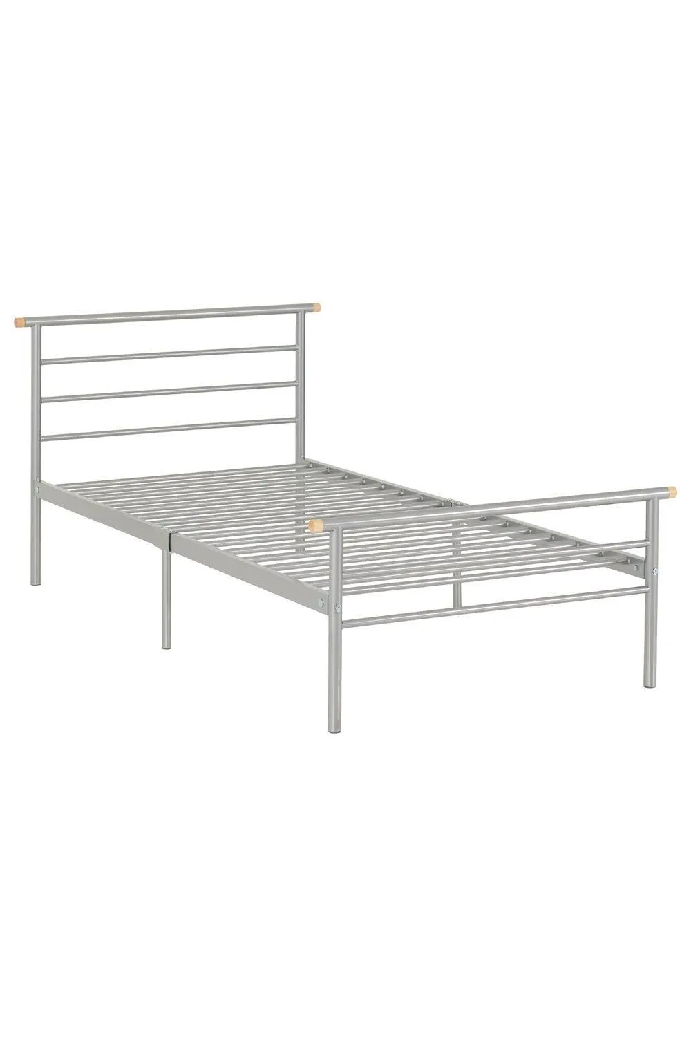 Seconique Orion 3' Single Bed in Metallic Silver 2