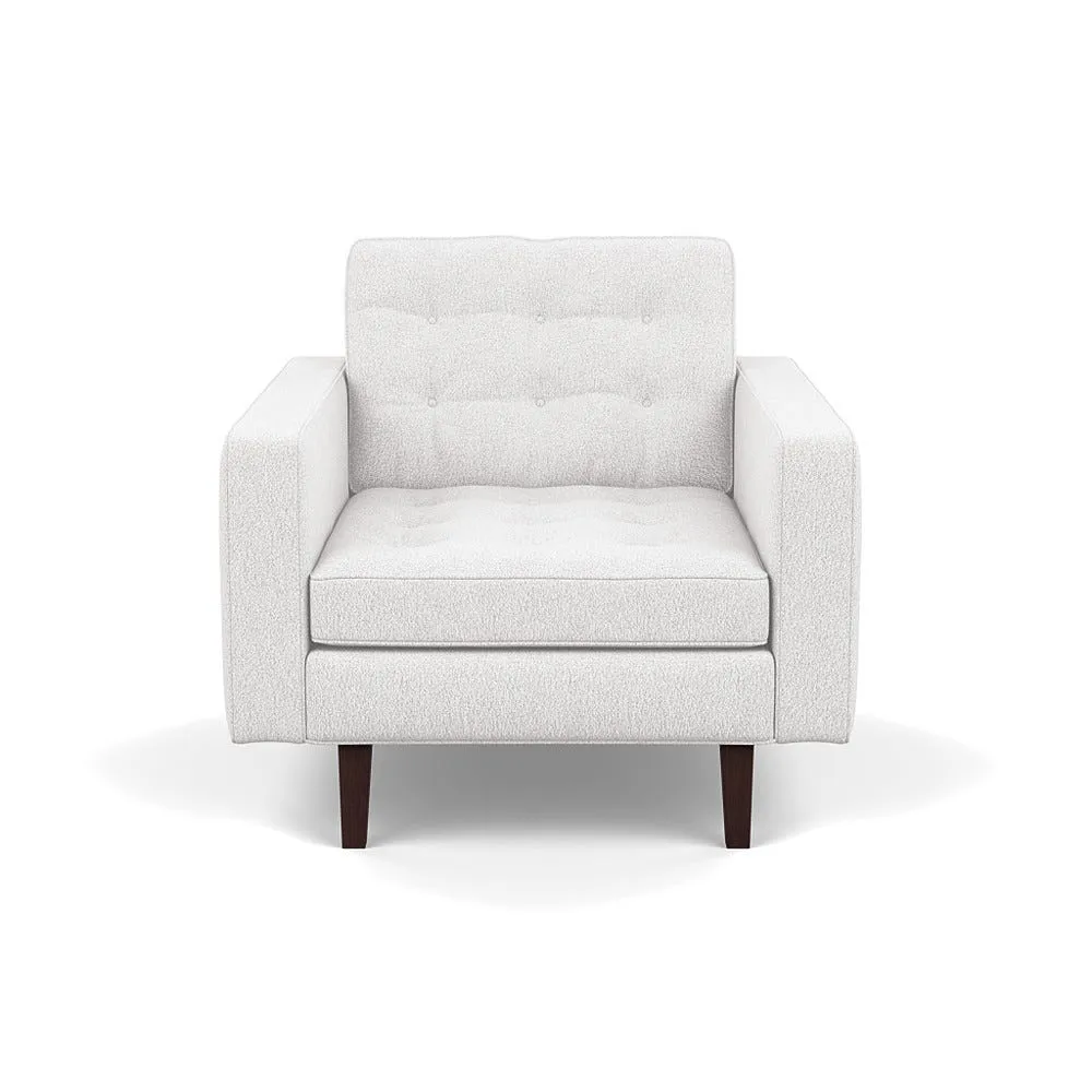 Heal's Hepburn Armchair Loop Boucle Polar Black