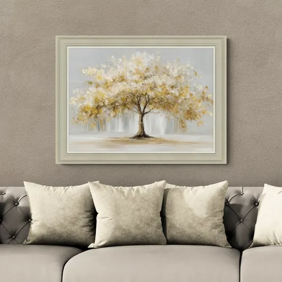 Artko Tree of Golden Whispers by M. Torelli Framed Print