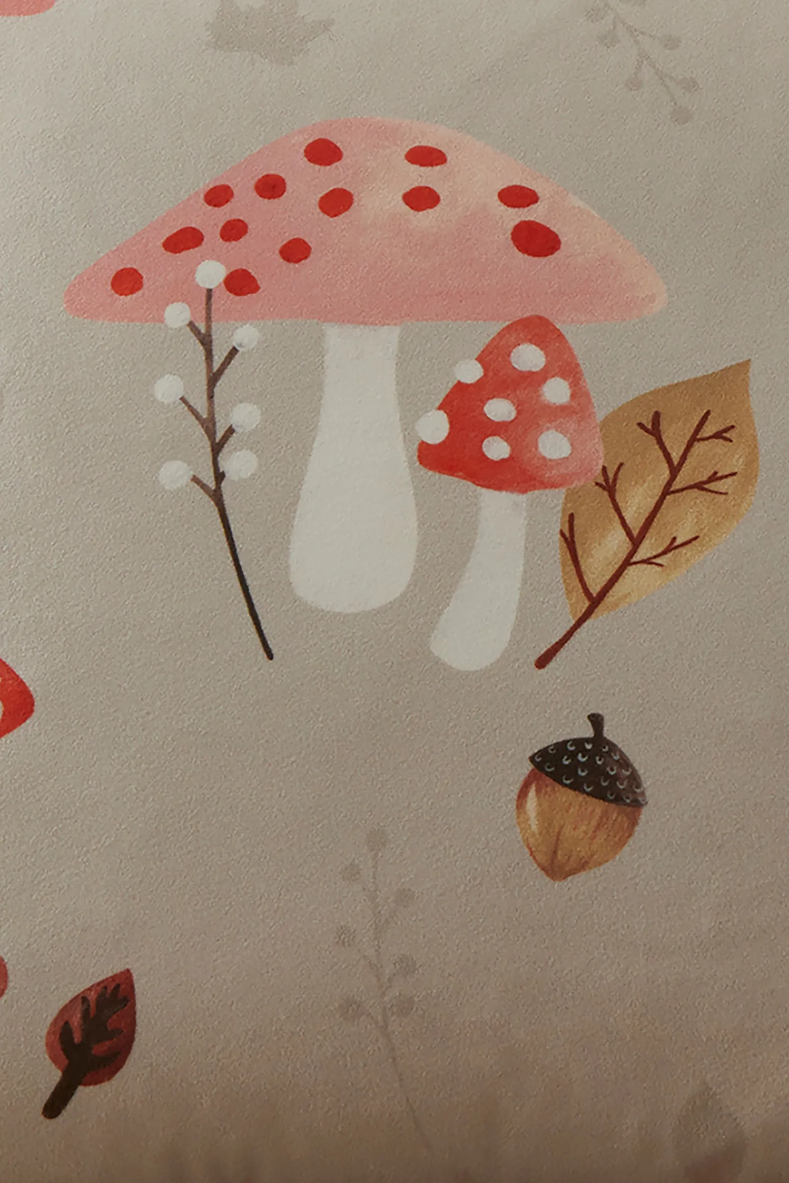 Fusion 'Woodland Dreams' Autumnal Print Velvet Filled Cushion in Chocolate 4