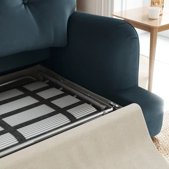 Martha Matte Plush Velvet 2 Seater Double Sofa Bed 3