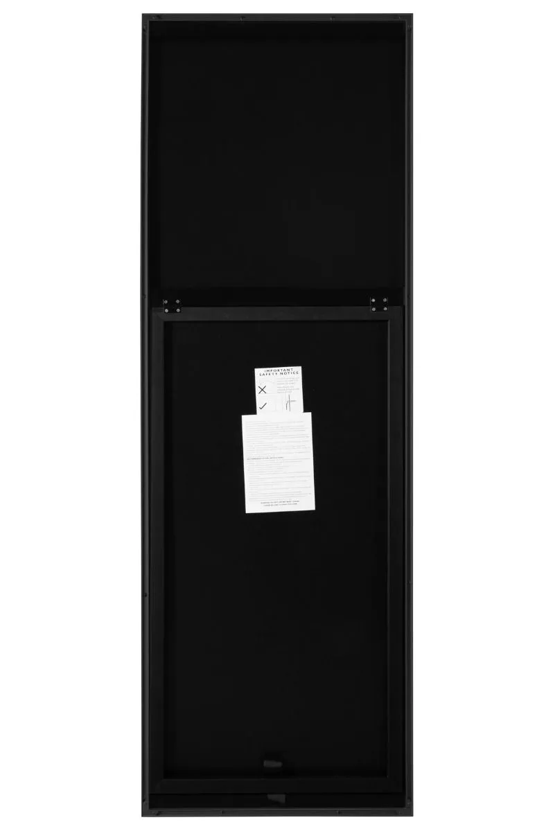 MirrorOutlet Black Aluminium Edged Cheval Mirror 67" X 23" (170CM X 58CM) 6