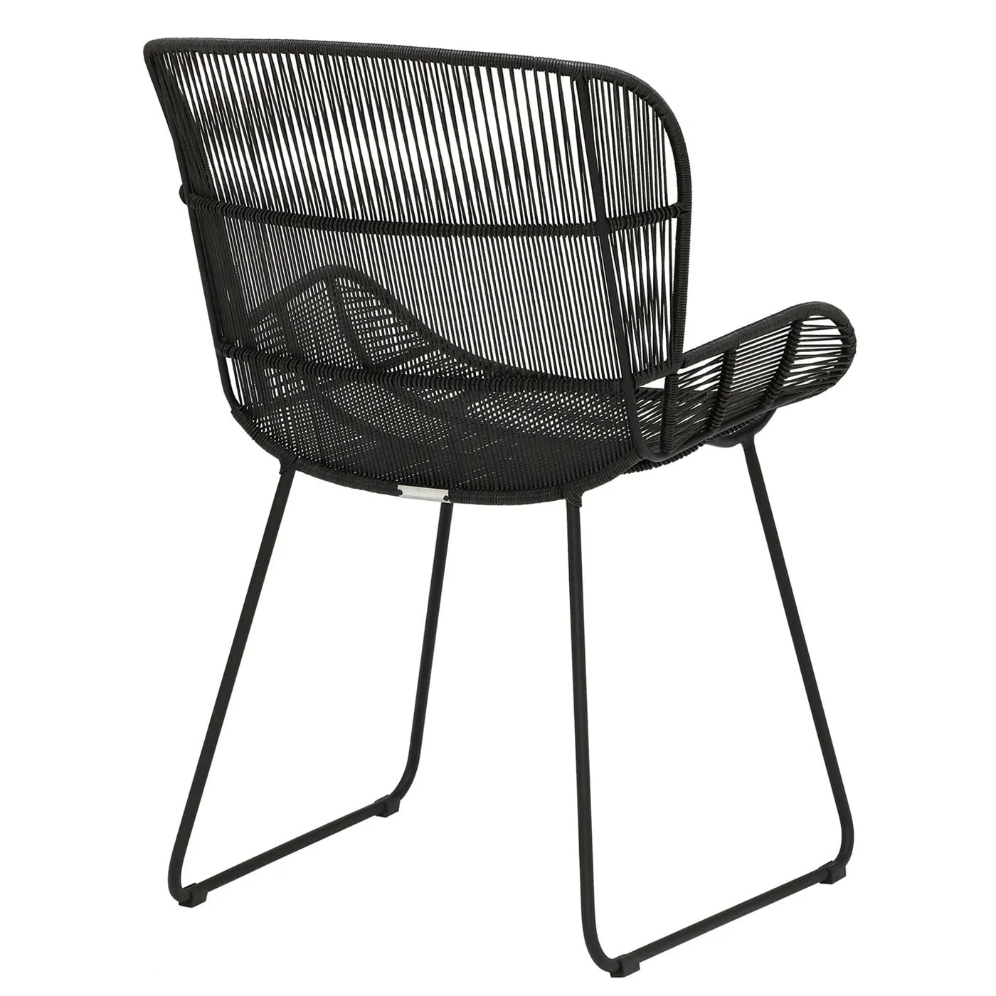 Butterfly Dining Armchair, Rope, Black | Barker & Stonehouse 5