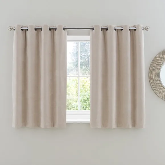 Chenille Ultra Blackout Eyelet Curtains 6