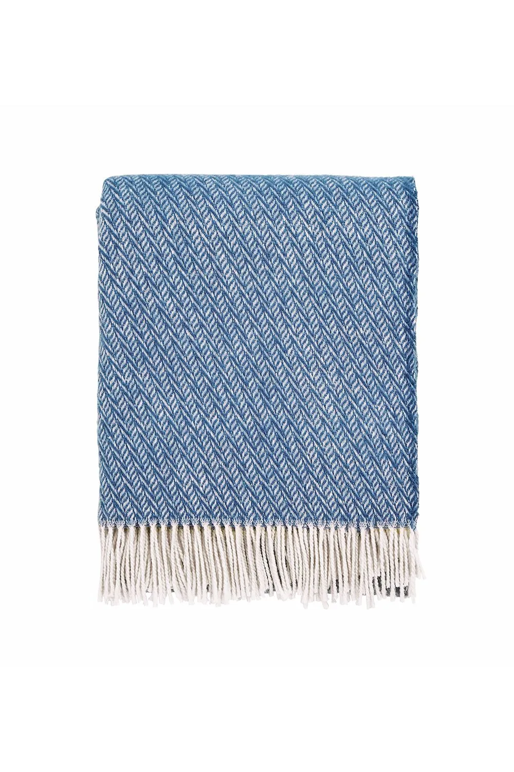 Murmur 'Cara' Wool Throw in Blue