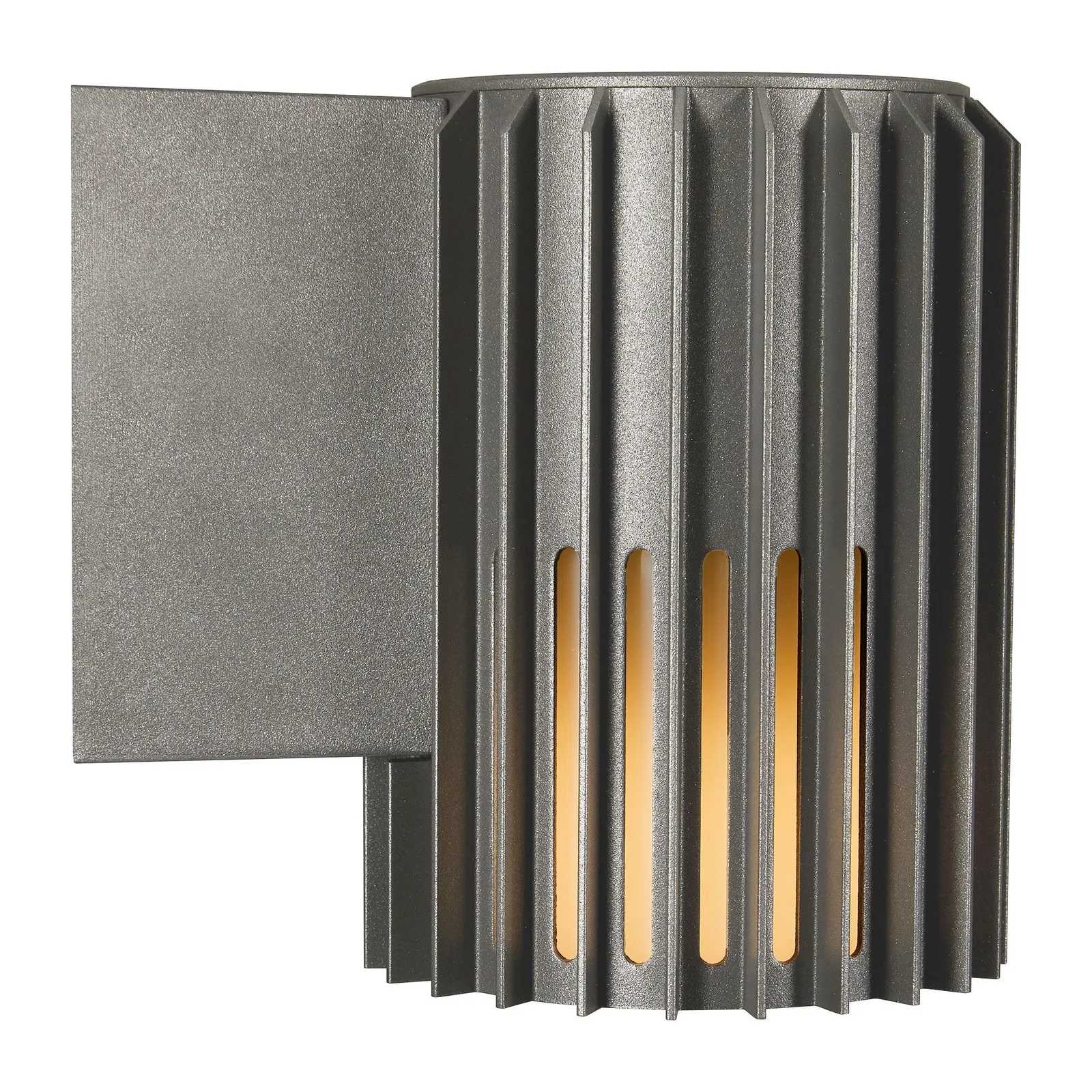 Nordlux Aludra Outdoor Wall Light Grey Metal Garden E27 IP54 Mains in Black 3