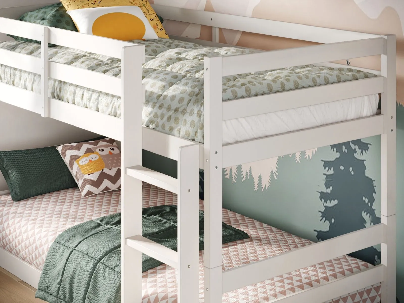 Flair Shasha Low Bunk Bed in White 5