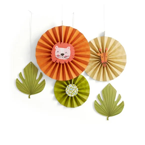 Animal & Leaf Paper Hanging Decorations 3