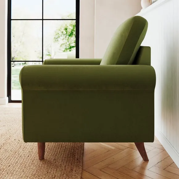 Maeve Velvet Compact Armchair 3