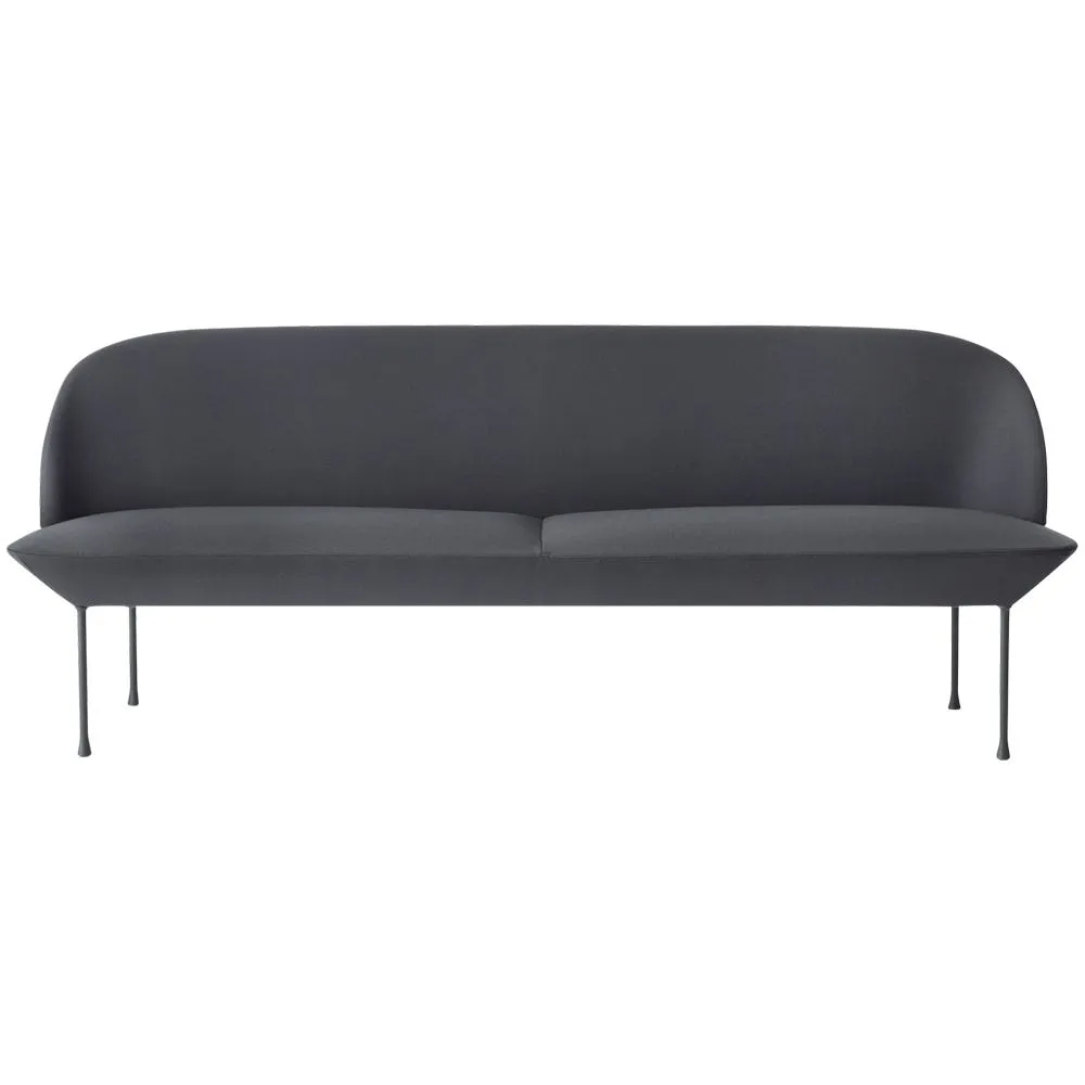 Muuto Oslo 3 Seater Sofa Steelcut 180 Dark Grey 2
