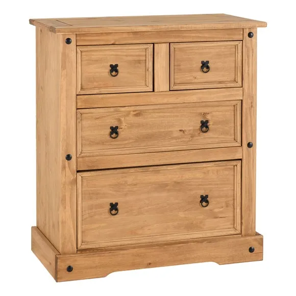 Corona 4 Drawer Chest, Pine 2