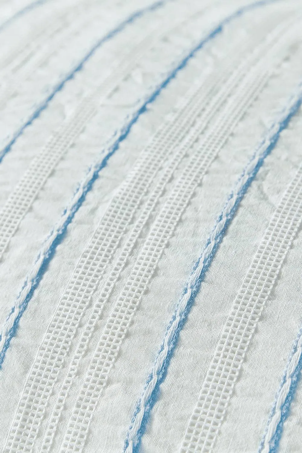 Helena Springfield 'Waffle Stripe' Duvet Cover Set in White 4