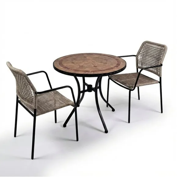 Riverside Bistro Table with 2 Rivendale Chairs 2