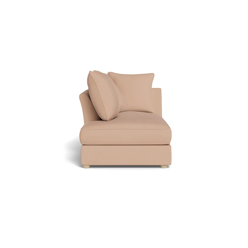 Heal's Tailor Left Hand Facing Chaise Unit Capelo Linen-Cotton Rosedale Natural Feet 1