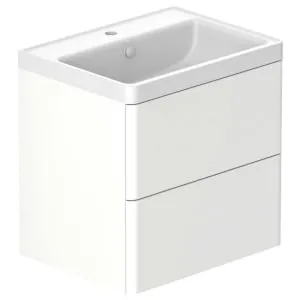 Nexa By VADO Veva Dusk White Wall Hung Vanity Unit & Mineral Cast Basin - 600mm