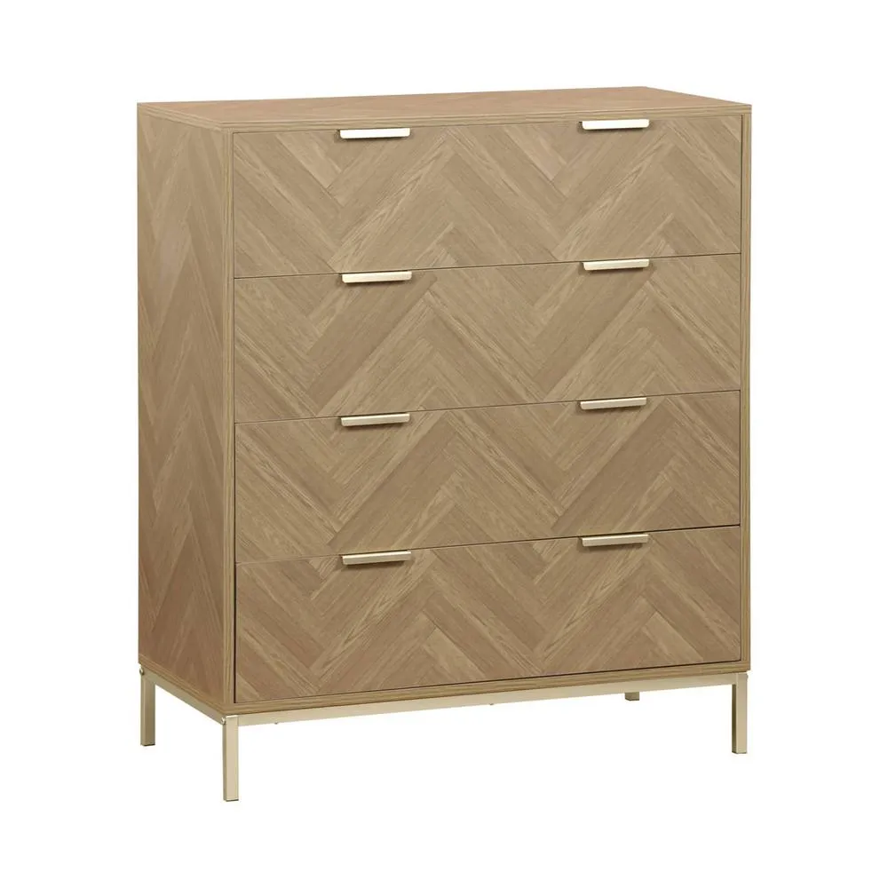 sweeek 4-drawer herringbone chest in Beige 2