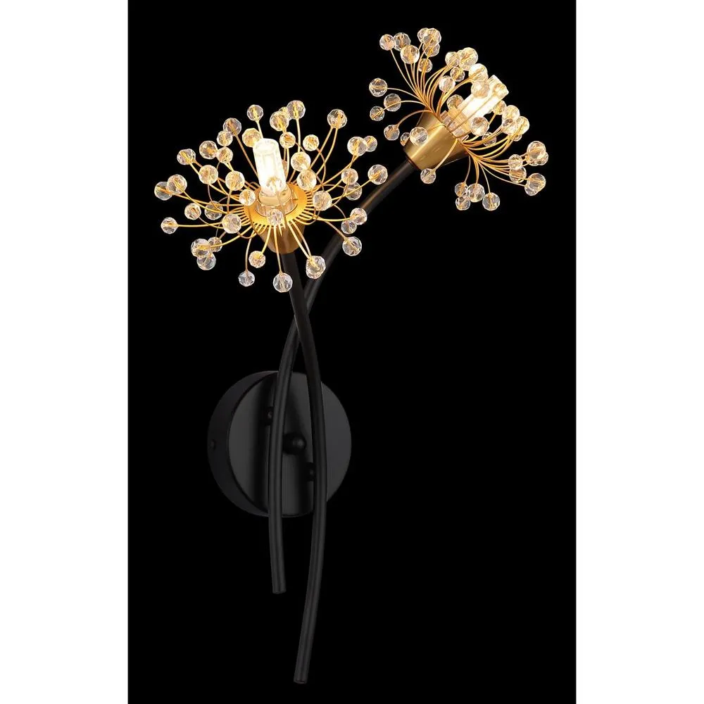 Netlighting Fiore Wall Lamp Matt Black 2x G9 4