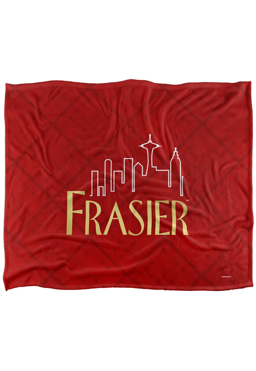 ViacomCBS/Nickelodeon Frasier Logo Silky Touch Super Soft Throw Blanket 152 X 127 cm in White