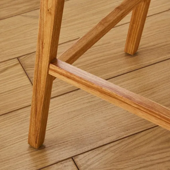 Melia Counter Height Barstool, Striped Fabric 4