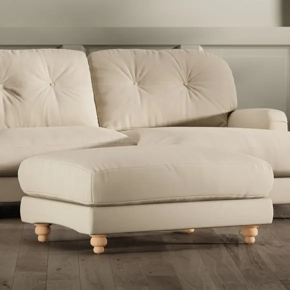 Martha Vintage Velvet Footstool 1