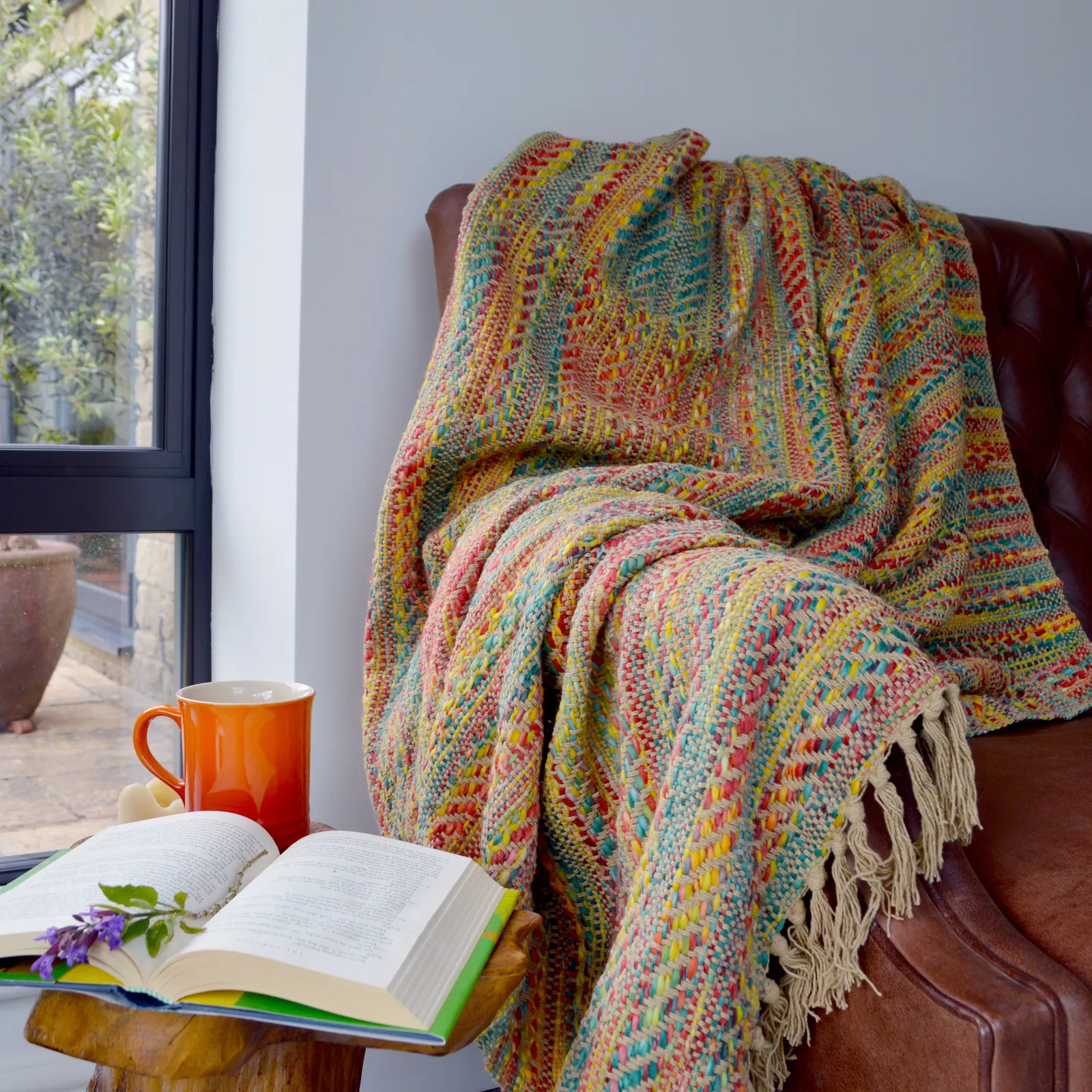 Allure Bath Fashions Banjara Traveller Throw Blanket