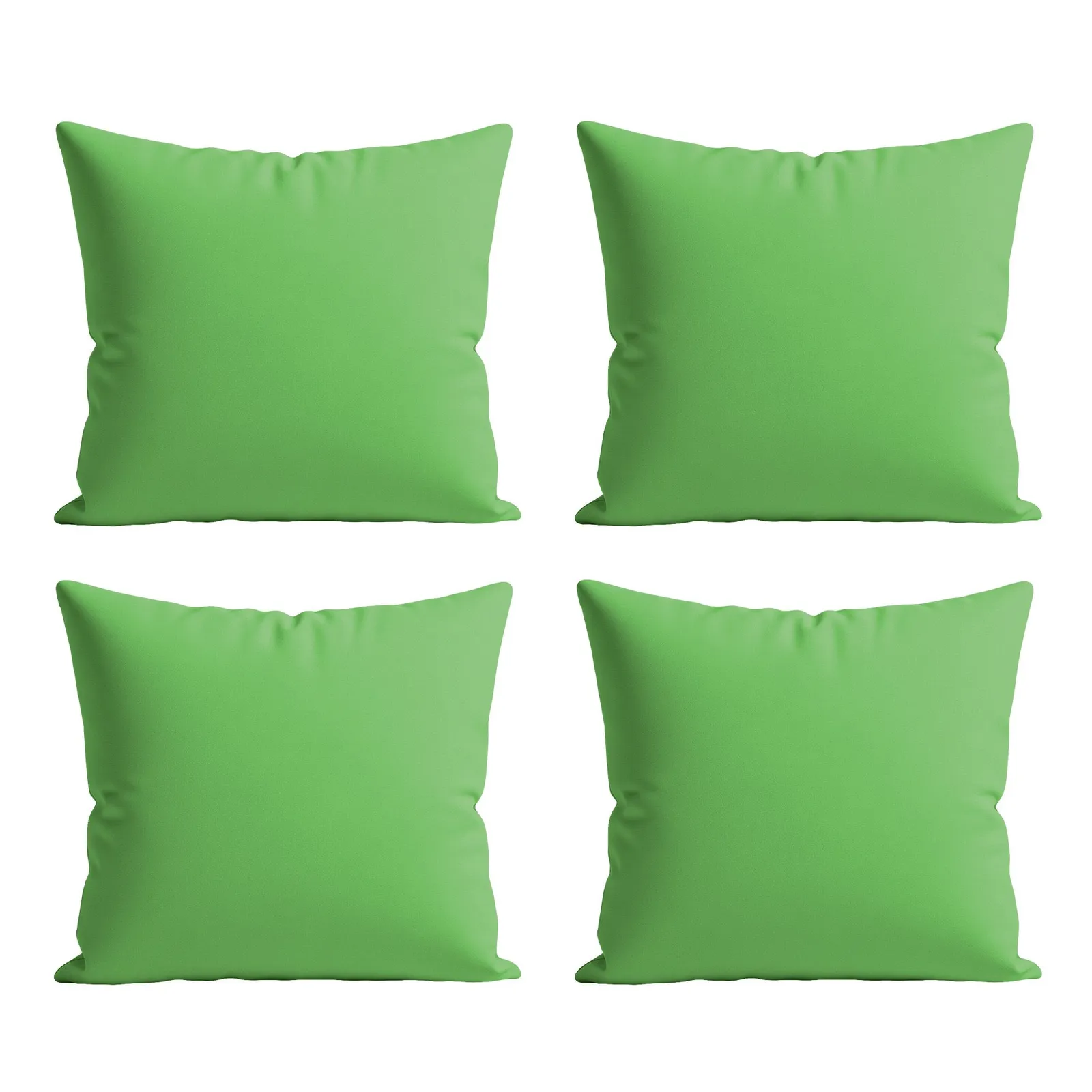 Snug City Waterproof Outdoor Garden Patio Cushion Cover & Inner Square Pack Of 4 in Light Green