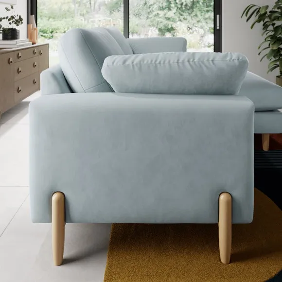Apollo Vintage Velvet Corner Chaise Sofa 2